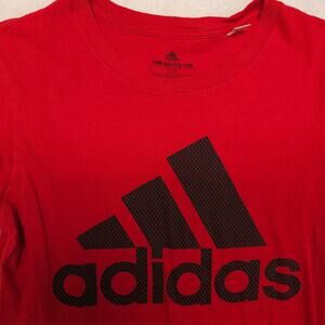 Adidas Casual Crew Neck Short Sleeve Graphic T Shirt Mens Size Smal S Red
